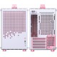 Jonsplus Z20 Tempered Glass Version Computer Case - White-Pink