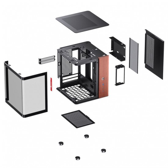 Jonsbo TK-0 Bilgisayar Kasası, Tempered Glass, Wood – Siyah Renk Jonsbo TK-0 Bilgisayar Kasası, Tempered Glass, Wood – Siyah Renk