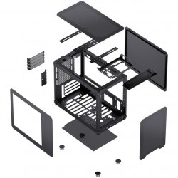 Jonsbo C6 MAX Bilgisayar Kasası, Micro-ATX, Tempered Glass - Siyah Jonsbo C6 MAX Bilgisayar Kasası, Micro-ATX, Tempered Glass - Siyah
