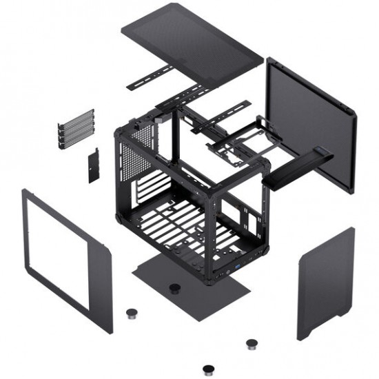 Jonsbo C6 MAX Bilgisayar Kasası, Micro-ATX, Tempered Glass - Siyah Jonsbo C6 MAX Bilgisayar Kasası, Micro-ATX, Tempered Glass - Siyah