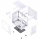 Jonsbo C6 MAX Bilgisayar Kasası, Micro-ATX, Tempered Glass - Beyaz