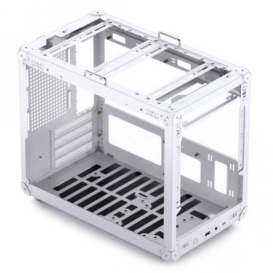 Jonsbo C6 MAX Bilgisayar Kasası, Micro-ATX, Tempered Glass - Beyaz