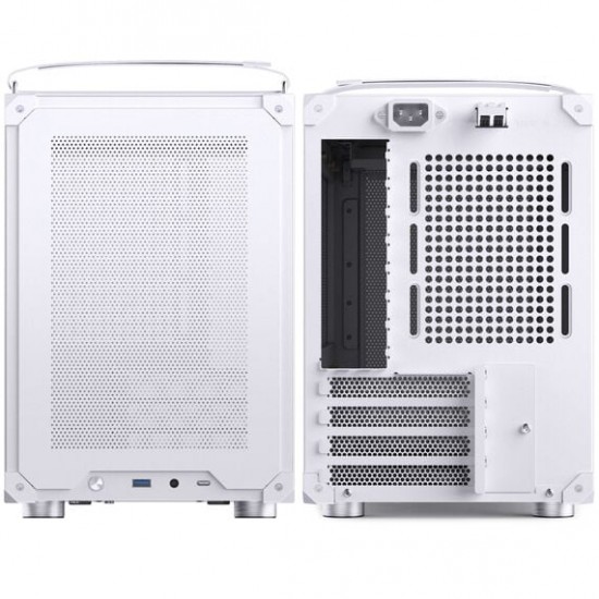Jonsbo C6 MAX Bilgisayar Kasası, Micro-ATX, Tempered Glass - Beyaz