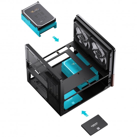 Jonsbo NV12 PC Case micro-ATX - Black