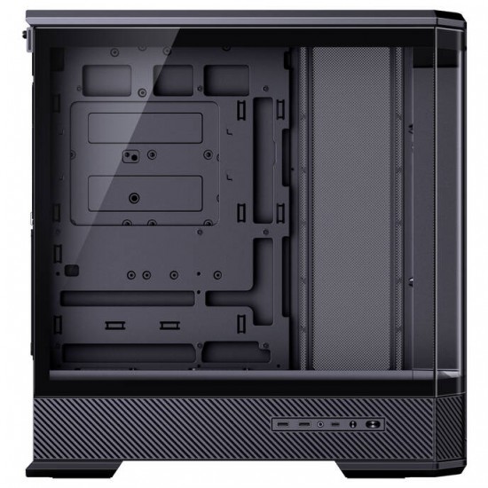 Jonsplus D400 PC Case - Tempered Glass - Black