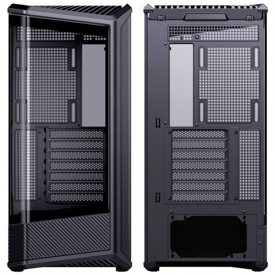 Jonsplus D400 PC Case - Tempered Glass - Black