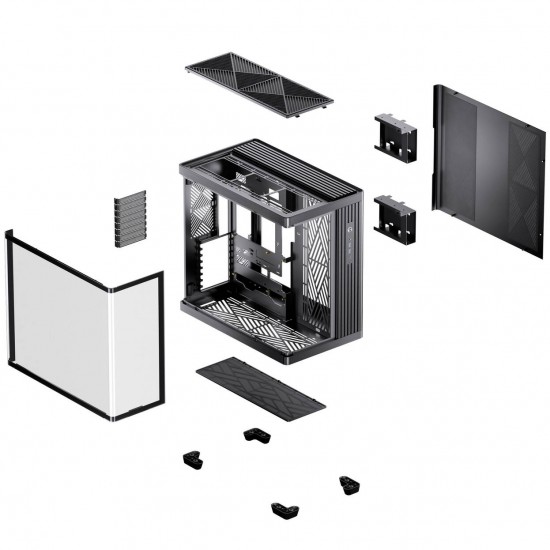 Jonsbo TK-4 ATX Case - Tempered Glass - Black Jonsbo TK-4 ATX Case - Tempered Glass - Black
