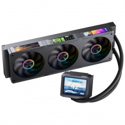 Jonsbo TF3-360SCB - ARGB, 3.5 inch + 3 x 3.38 inch LCD Screen Aio Cpu Cooler - 360mm - Black