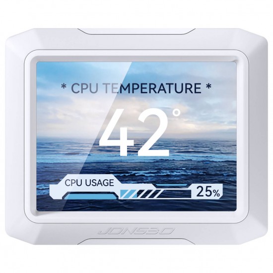 Jonsbo TF3-360SCW - ARGB, 3.5 inch + 3 x 3.38 inch LCD Screen Aio Cpu Cooler - 360mm - White Jonsbo TF3-360SCW - ARGB, 3.5 inch + 3 x 3.38 inch LCD Screen Aio Cpu Cooler - 360mm - White