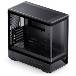 JONSBO D200 Black Mini Tower Pc Case with Small Display (Cpu Data)