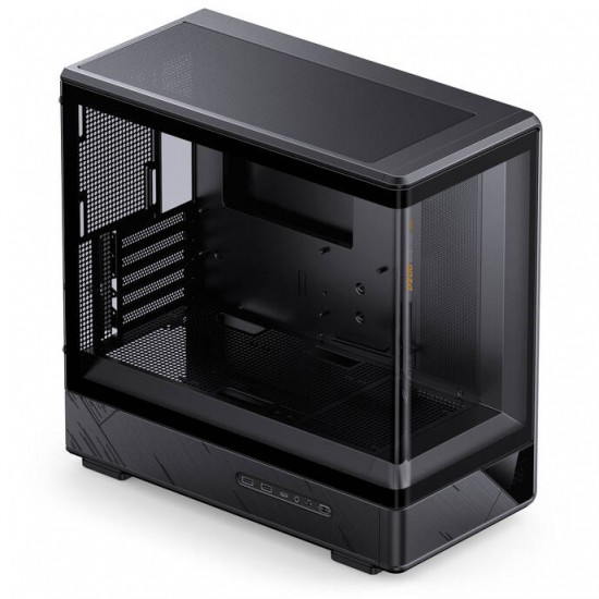 JONSBO D200 Black Mini Tower Pc Case with Small Display (Cpu Data)