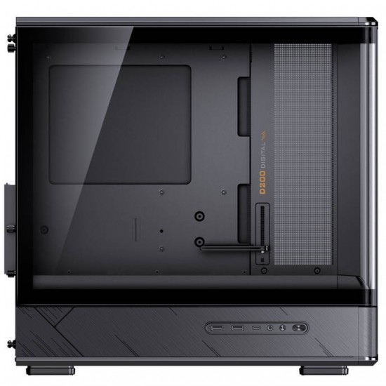 JONSBO D200 Black Mini Tower Pc Case with Small Display (Cpu Data)