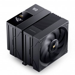 Jonsbo CC90 CPU Cooler, Dual Tower, 130mm PWM Fan, Display - Black