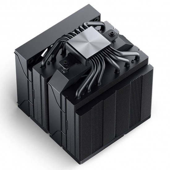 Jonsbo CC90 CPU Cooler, Dual Tower, 130mm PWM Fan, Display - Black