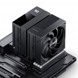 Jonsbo CC90 CPU Cooler, Dual Tower, 130mm PWM Fan, Display - Black