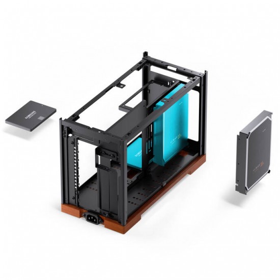 Jonsbo T9 ITX PC Case + Riser Cable 5.0 - Black