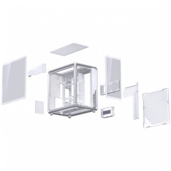 Jonsbo X400 PC Case - Tempered Glass - White