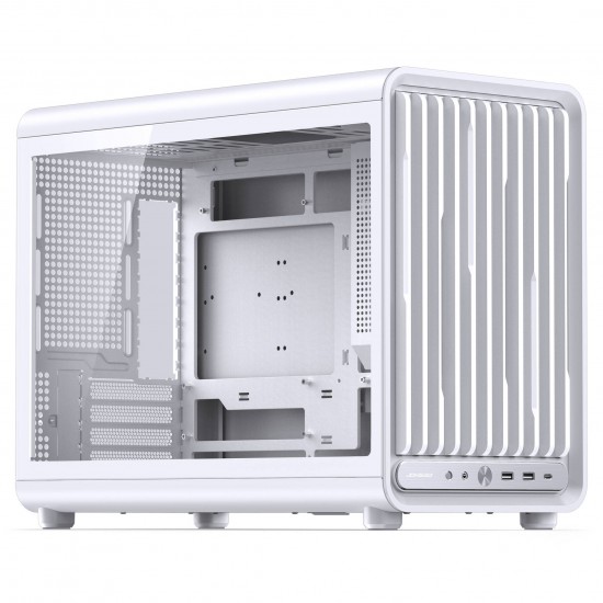 Jonsbo D33 PC Case - Tempered Glass - White