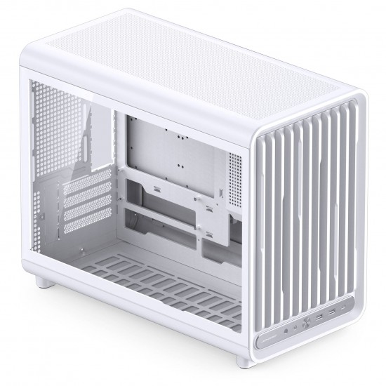 Jonsbo D33 PC Case - Tempered Glass - White