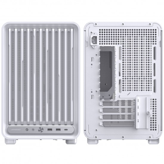 Jonsbo D33 PC Case - Tempered Glass - White