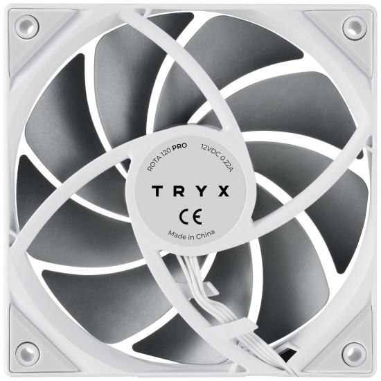 TRYX ROTA Pro 120 PWM Fan – 120mm, White TRYX ROTA Pro 120 PWM Fan – 120mm, White