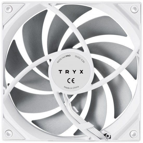 TRYX ROTA Pro 140 PWM Fan – 140mm, White TRYX ROTA Pro 140 PWM Fan – 140mm, White