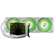 TRYX STAGE ARGB 360 AiO Water Cooling, Dual IPS Display - 360mm - White