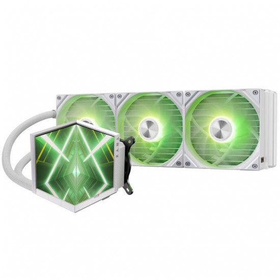 TRYX STAGE ARGB 360 AiO Water Cooling, Dual IPS Display - 360mm - White