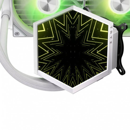 TRYX STAGE ARGB 360 AiO Water Cooling, Dual IPS Display - 360mm - White