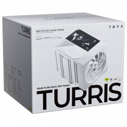 TRYX TURRIS T620 CPU Air Cooler - 5 inch IPS 60 Hz Display - 120mm - White TRYX TURRIS T620 CPU Air Cooler - 5 inch IPS 60 Hz Display - 120mm - White