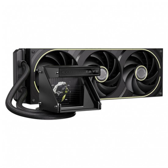 TRYX HOLO ARGB 360 AiO Cpu Cooler - Holographic Display - 360mm - Black TRYX HOLO ARGB 360 AiO Cpu Cooler - Holographic Display - 360mm - Black