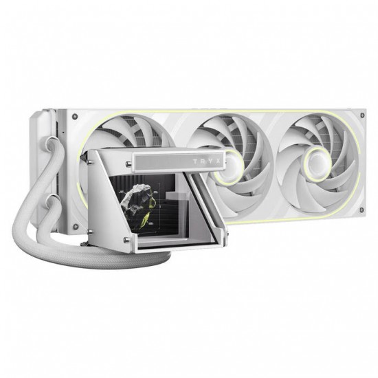 TRYX HOLO ARGB 360 AiO Cpu Cooler - Holographic Display - 360mm - White TRYX HOLO ARGB 360 AiO Cpu Cooler - Holographic Display - 360mm - White