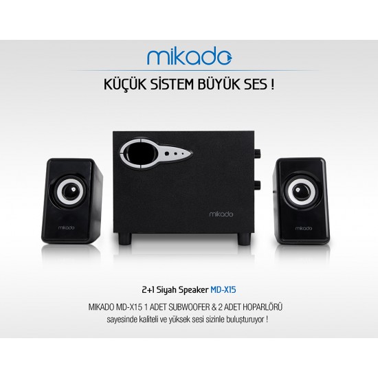 Mikado Md-X15 2+1 Usb Speaker