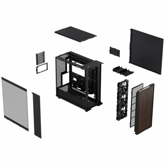 Fractal Design North XL Case (Charcoal Black, Dark Tinted Window)