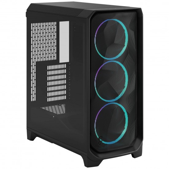Fractal Design Meshify 3 RGB TG Light PC Case - E-ATX - Black