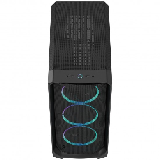 Fractal Design Meshify 3 RGB TG Light PC Case - E-ATX - Black