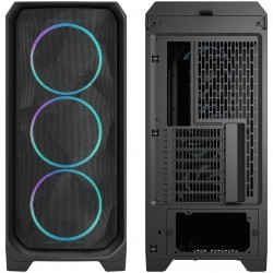 Fractal Design Meshify 3 RGB TG Light PC Case - E-ATX - Black Fractal Design Meshify 3 RGB TG Light PC Case - E-ATX - Black