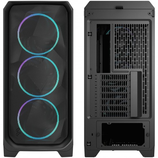 Fractal Design Meshify 3 RGB TG Light PC Case - E-ATX - Black