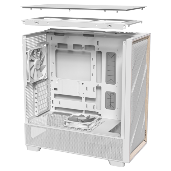 Antec Flux  E-ATX Bilgisayar Kasası - Tempered Glass – Beyaz