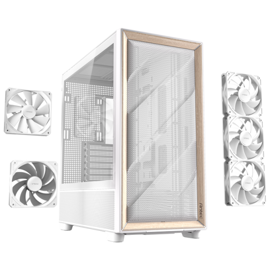 Antec Flux  E-ATX Bilgisayar Kasası - Tempered Glass – Beyaz