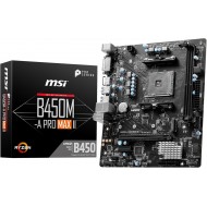 MSI B450M-A PRO MAX II Amd B450 Soket 4133MHz (OC) AM4 DDR4 M.2 Anakart MSI B450M-A PRO MAX II Amd B450 Soket 4133MHz (OC) AM4 DDR4 M.2 Anakart