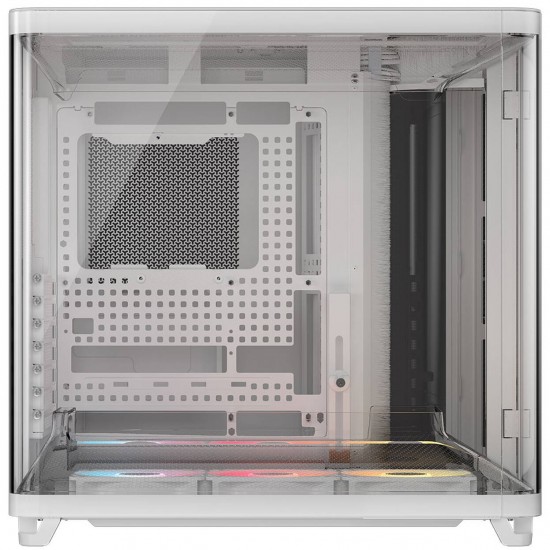 Corsair AIR 5400 RS-R ARGB PC Case, White, Includes pre-installed 3× RS-R ARGB reverse fans