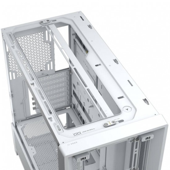 Corsair Frame 4000D PC Case - Tempered Glass - White