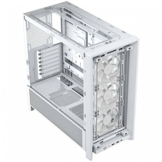 Corsair Frame 4000D RS - PC Case - Tempered Glass - White
