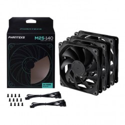 PHANTEKS M25 PWM - 3in1 Set - 140mm - Black PHANTEKS M25 PWM - 3in1 Set - 140mm - Black