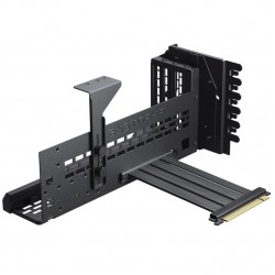 Phanteks Premium Vertical GPU Bracket + PCIe 4.0 x16 Riser Cable, DRGB - 220 mm, (Siyah Renk)