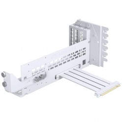Phanteks Premium Vertical GPU Bracket + PCIe 4.0 x16 Riser Cable, DRGB - 220 mm, (Beyaz Renk)