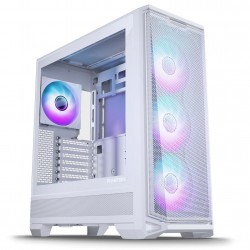 PHANTEKS Eclipse G400A Bilgisayar Kasası, Mid Tower, E-ATX, Tempered Glass, D-RGB - Beyaz Renk