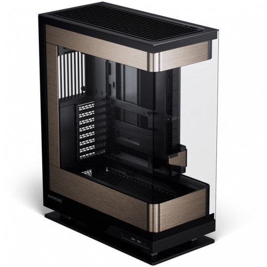 PHANTEKS Evolv X2, Midi-Tower, E-ATX, Tempered Glass, DRGB – Black / Gold Bilgisayar Kasası