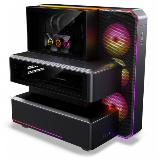PHANTEKS EX5 Max PC Case - Black + S25 360 ARGB All-in-One Liquid + 6-inch LCD PHANTEKS EX5 Max PC Case - Black + S25 360 ARGB All-in-One Liquid + 6-inch LCD